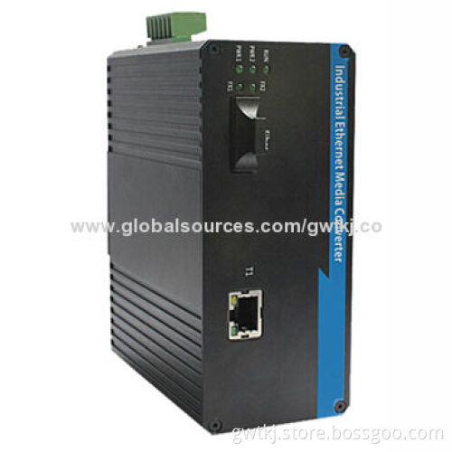 Industrial Ethernet Media Converter,1-port 10/100Base-T(x)+1-port 100Base-FX,Single Mode,20km,18-36V